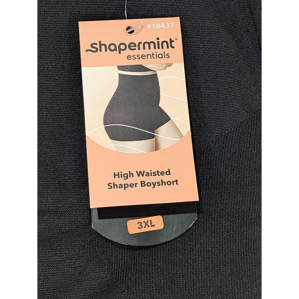NEW Shapermint High Waisted Boyshort Womens 3XL Black Capsule Basic High-Rise - Picture 8 of 8